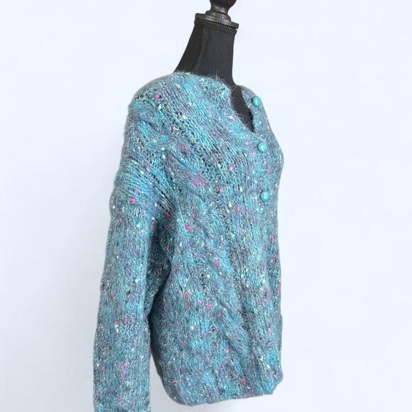Oversized confetti cardigan fairy sweater Size Medium - Picture 3 of 6